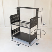The Everything Utility Cart with Pegboard & Bucket Rack, Freestanding, StoreYourBoard, , , at Festive Water Paddlesports