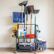 The Everything Utility Cart with Pegboard & Bucket Rack, Freestanding, StoreYourBoard, , , at Festive Water Paddlesports