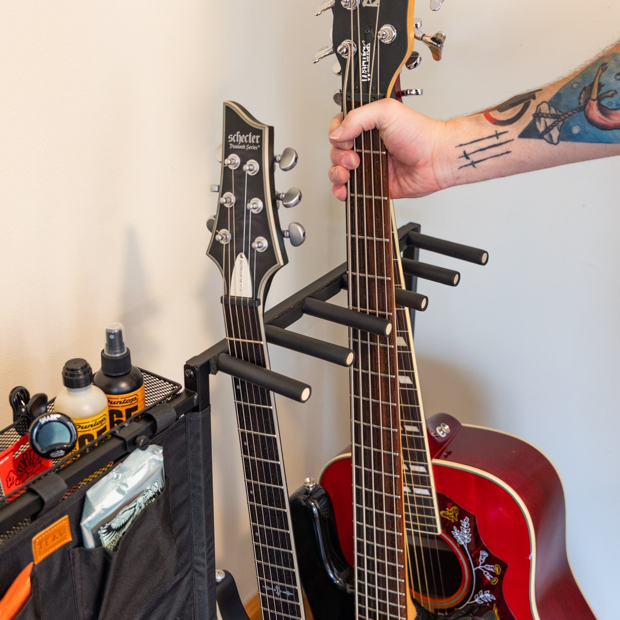The Headliner 10 - Slot Guitar Rack | Black, , StoreYourBoard, , , at Festive Water Paddlesports