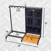 The Opener 5 - Slot Guitar Rack | Black, , StoreYourBoard, , , at Festive Water Paddlesports