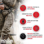 The Protector™ Phone Tether XD, , Rogue Fishing Co., Green, , at Festive Water Paddlesports