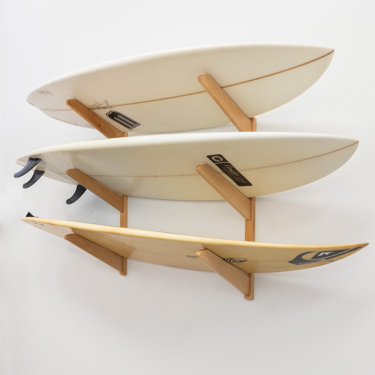 TidyTimber Surfboard Storage Wood Rack | Holds 3 Surfboards, Wall Mounted, StoreYourBoard, , , at Festive Water Paddlesports