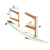 TidyTimber Surfboard Storage Wood Rack | Holds 3 Surfboards, Wall Mounted, StoreYourBoard, , , at Festive Water Paddlesports