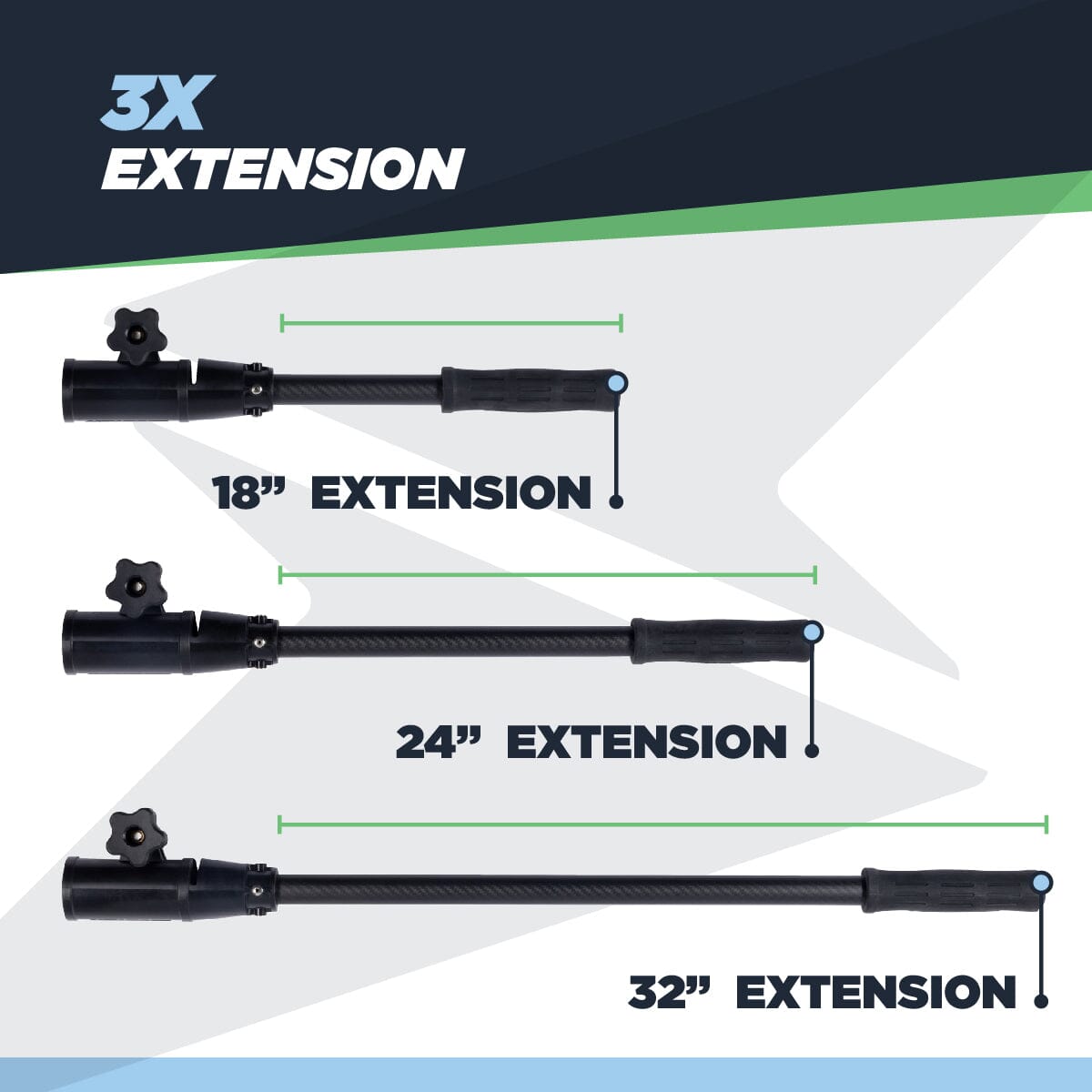 Tiller Extension Handle, Trolling Motor Accessory, Newport Wholesale, 32 Inch at Festive Water Paddlesports