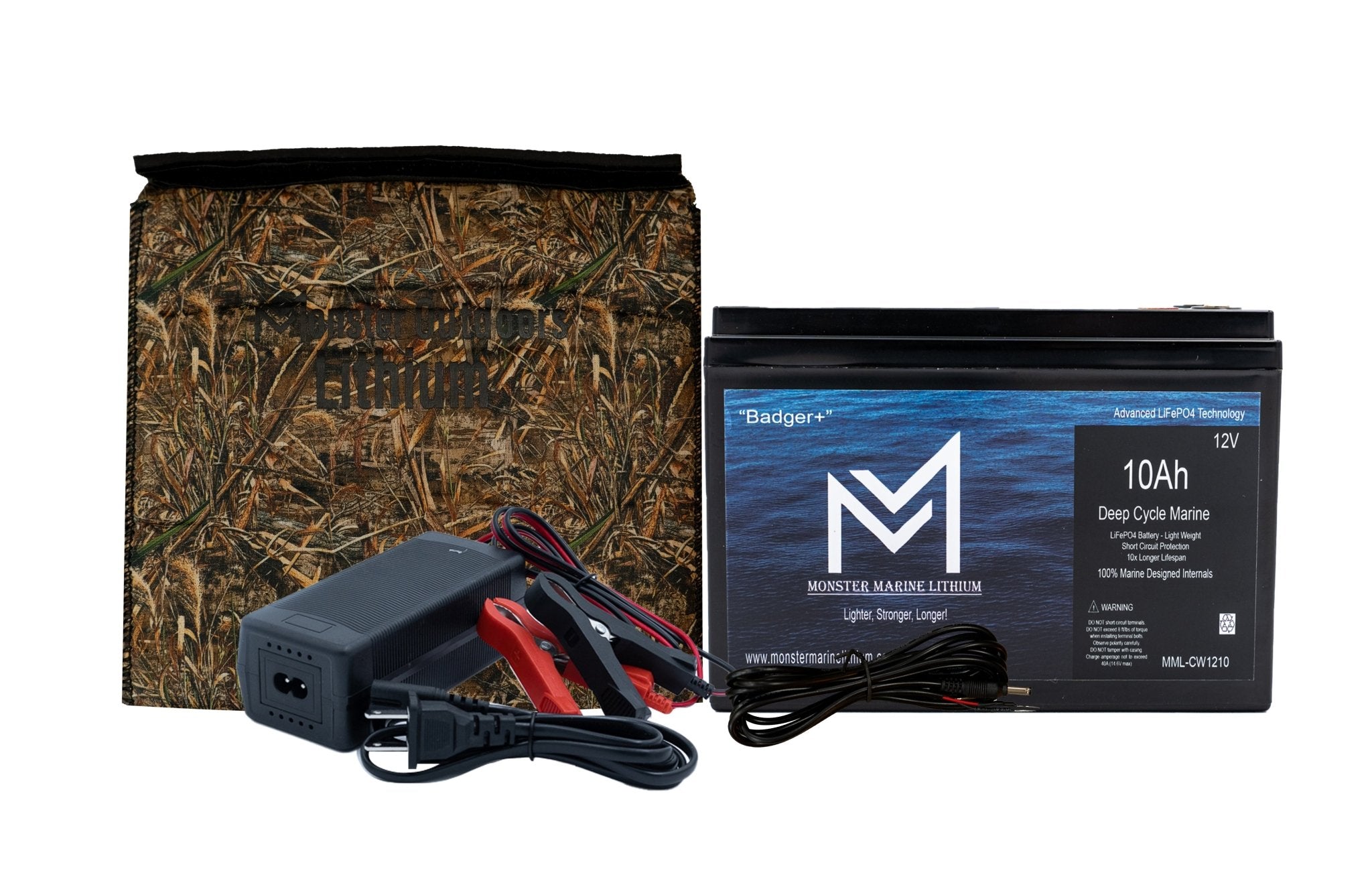 Trail Cam External Battery Pack 12v 10ah, , Monster Marine Lithium, at Festive Water Paddlesports
