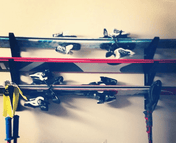 Trifecta Ski Storage Rack | 3 Levels, Wall Mounted, StoreYourBoard, , , at Festive Water Paddlesports