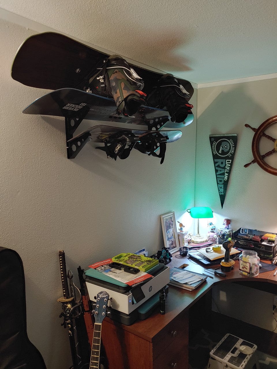 Trifecta Snowboard Storage Rack | 3 Levels, Wall Mounted, StoreYourBoard, , , at Festive Water Paddlesports