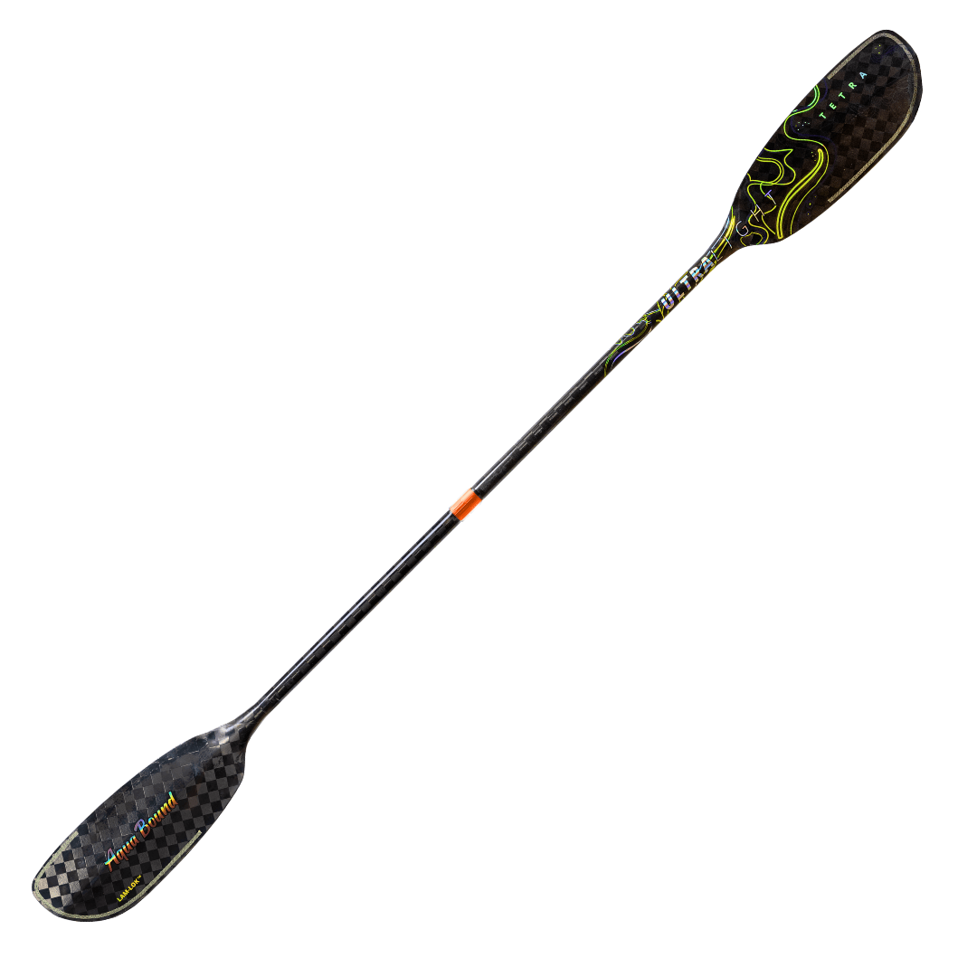 Ultralight Tetra 2-Piece Posi-Lok Kayak Paddle, Kayak Paddle, Aqua Bound, 200 cm at Festive Water Paddlesports