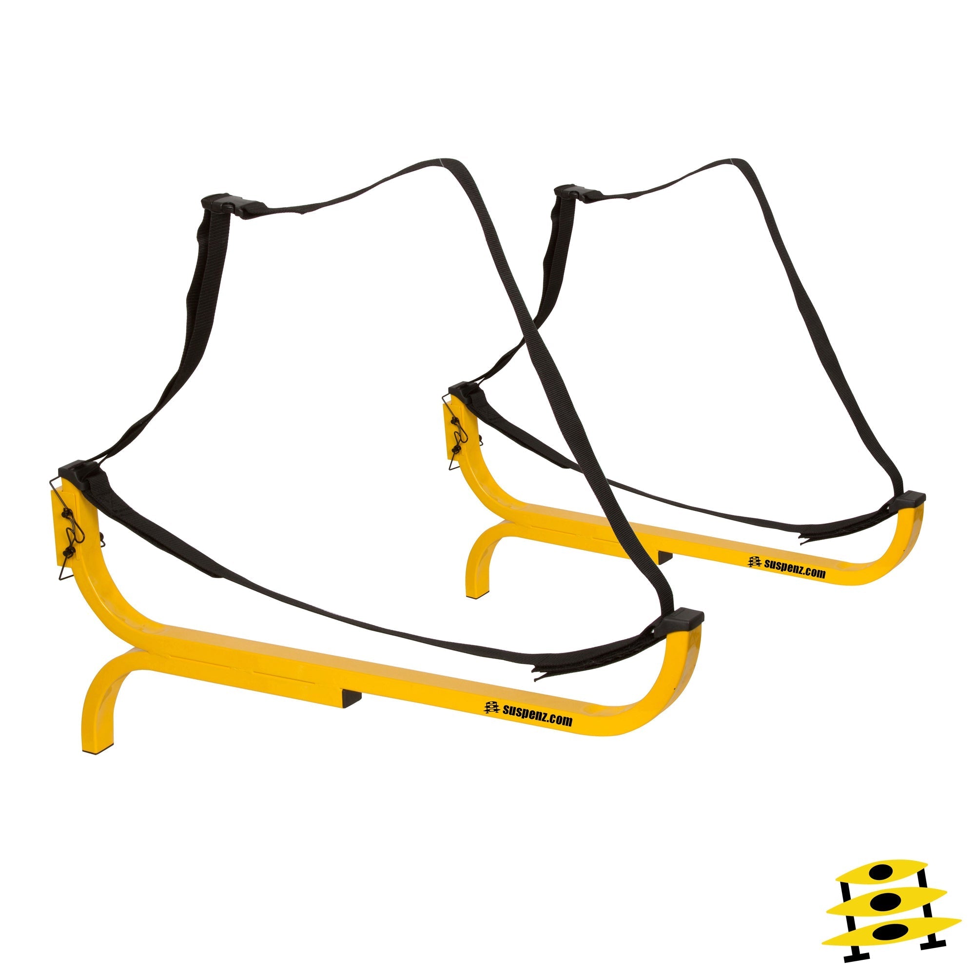 Universal FLAT Rack, Wall Storage, Suspenz, Safety Yellow at Festive Water Paddlesports