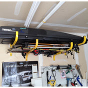 Universal FLAT Rack, Wall Storage, Suspenz, Safety Yellow at Festive Water Paddlesports
