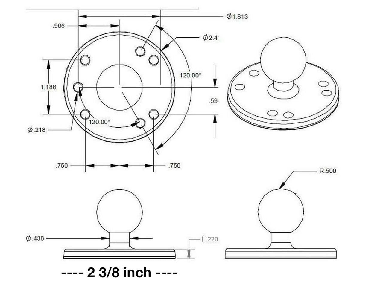 Universal Kayak Adapter (K - 1 & J - 2 Motors), , bixpyusa, at Festive Water Paddlesports