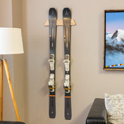 Vail Ski Display | Minimalist Wood Rack | Medium, Wall Mounted, StoreYourBoard, , , at Festive Water Paddlesports