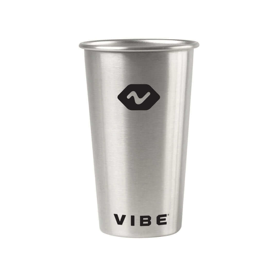 Vibe 16 oz Stainless Steel Pint Cup, Accessories, Vibe Kayaks, 1 Cup at Festive Water Paddlesports