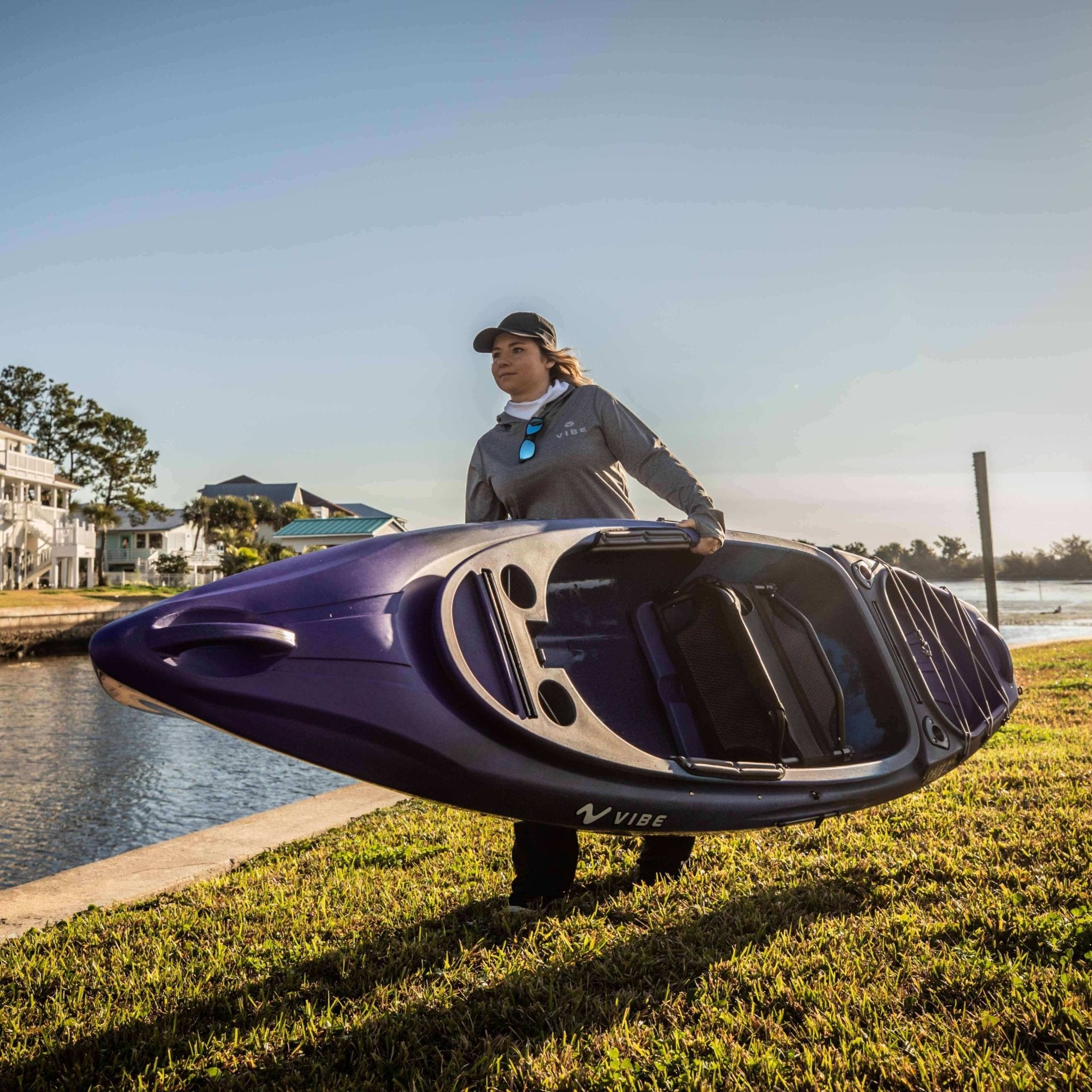 Vibe Performance Hoodie, Apparel, Vibe Kayaks, Raven S at Festive Water Paddlesports