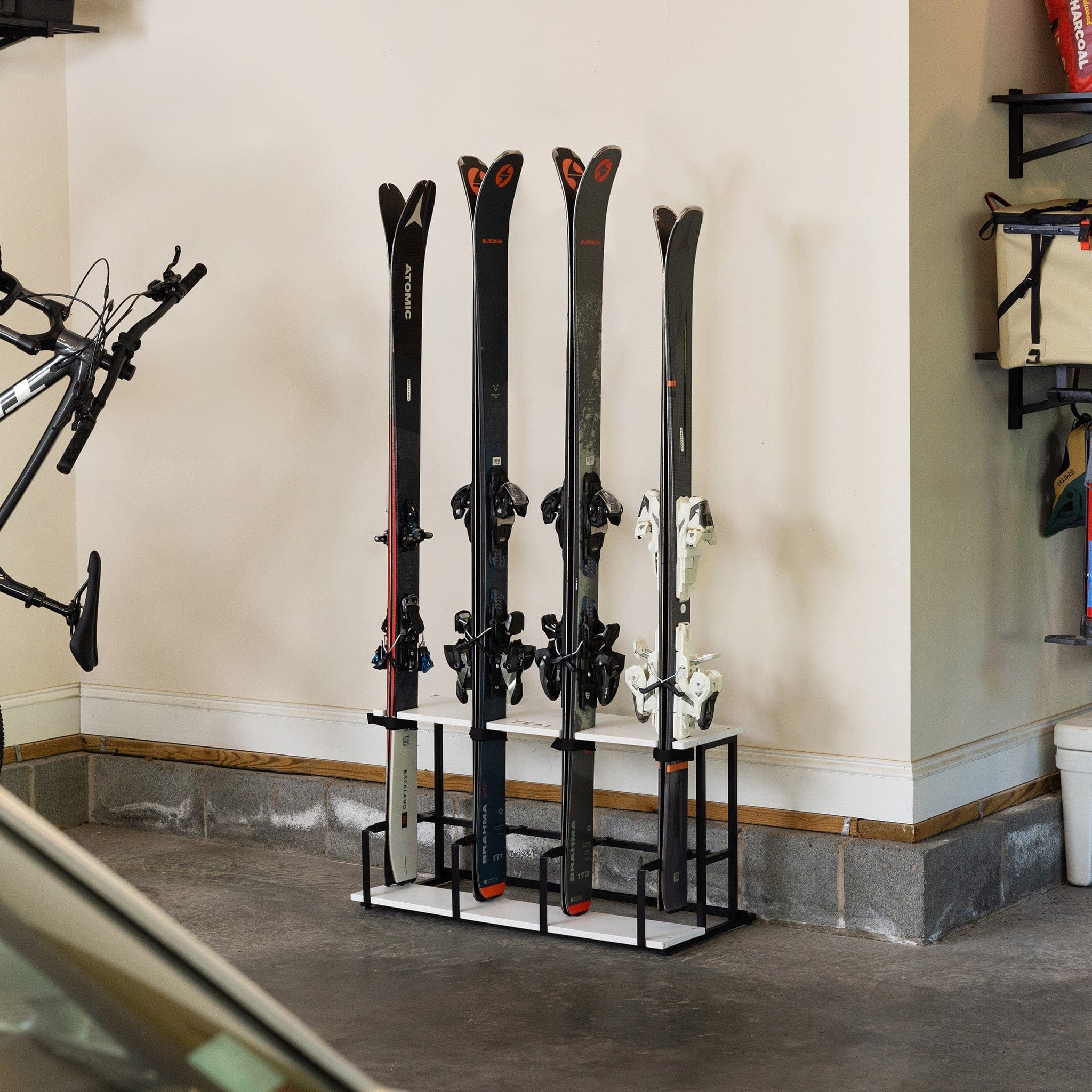 Wasatch Ski Organizer | Holds 4 Pairs of Skis & Poles, Freestanding, StoreYourBoard, , , at Festive Water Paddlesports