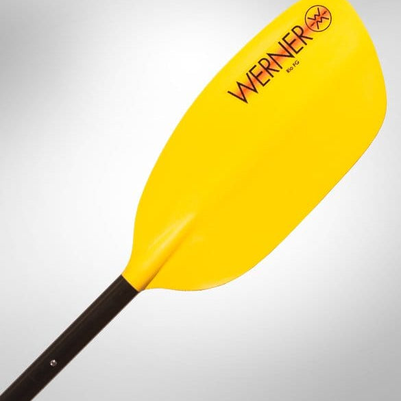 Werner Rio FG, Whitewater Paddle, Werner, Yellow, 194cm, at Festive Water Paddlesports