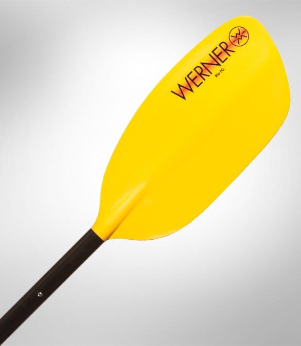 Werner Rio FG, Whitewater Paddle, Werner, Yellow, 194cm, at Festive Water Paddlesports