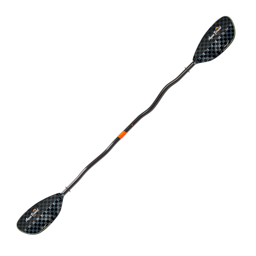 Whiskey Carbon 2-Piece Bent Shaft Kayak Paddle, Kayak Paddle, Aqua Bound, 200 cm at Festive Water Paddlesports
