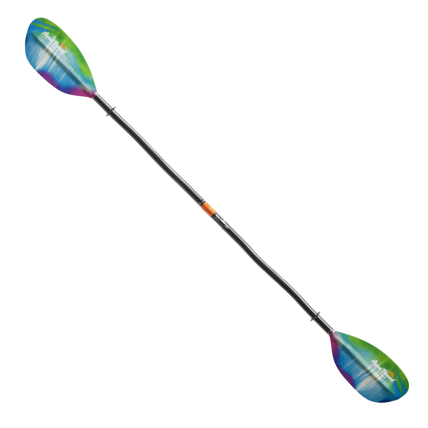Whiskey Fiberglass 2-Piece Bent Shaft Kayak Paddle, Kayak Paddle, Aqua Bound, Northern Lights 200 cm at Festive Water Paddlesports