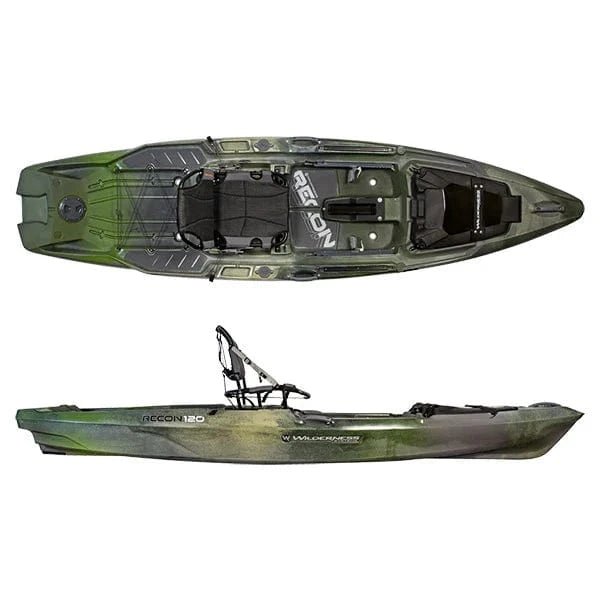 Wilderness Systems RECON 120 Fishing Kayak with AirPro ACES seat, Fishing Kayak, Wilderness Systems, Mesa Camo, , at Festive Water Paddlesports