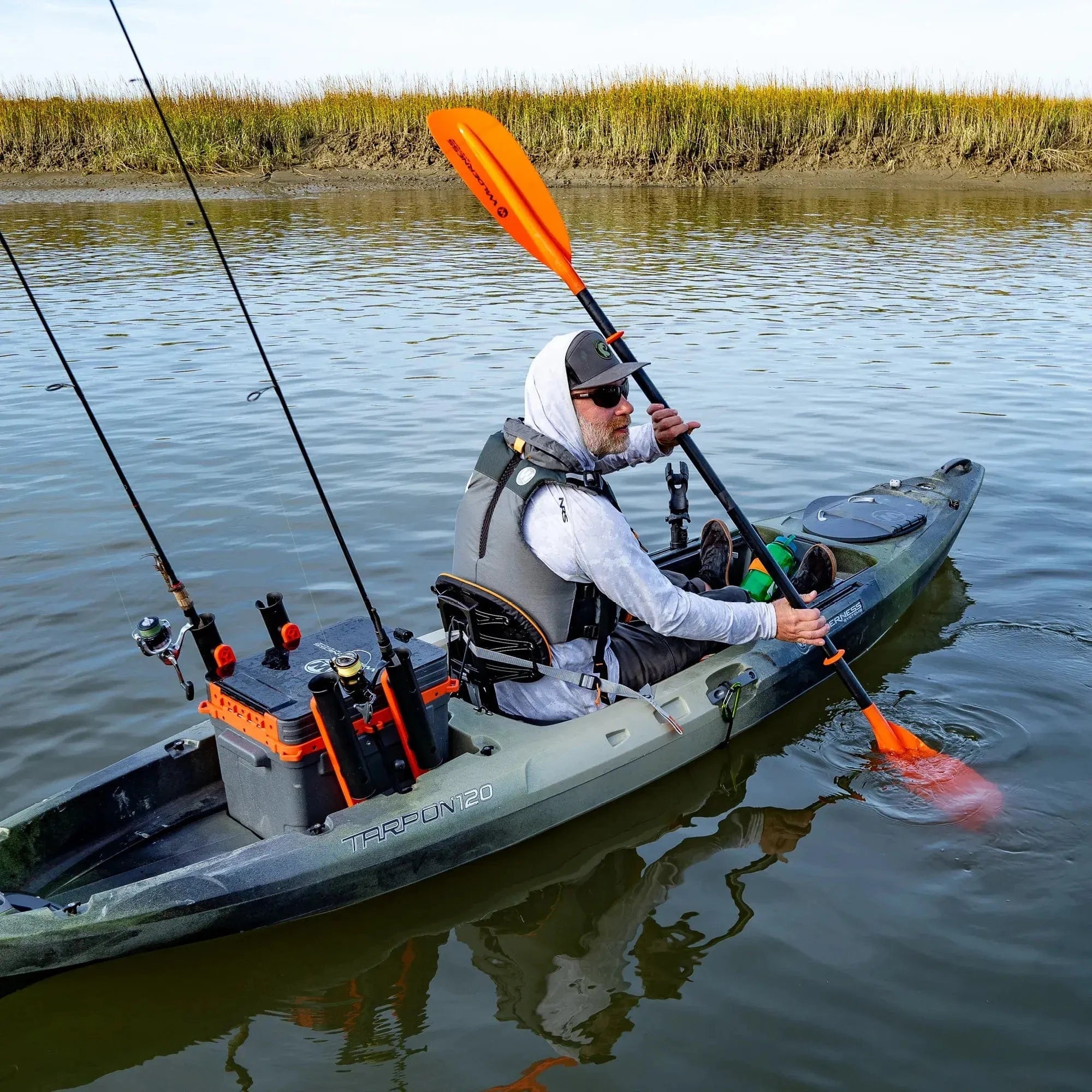 Wilderness Systems Tarpon 120 Fishing Kayak, Fishing Kayak, Wilderness Systems, Mesa Camo, , at Festive Water Paddlesports