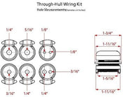 WIlderness Systems Through - Hull Wiring Kit, Kayak Accessories, Wilderness Systems, , , at Festive Water Paddlesports