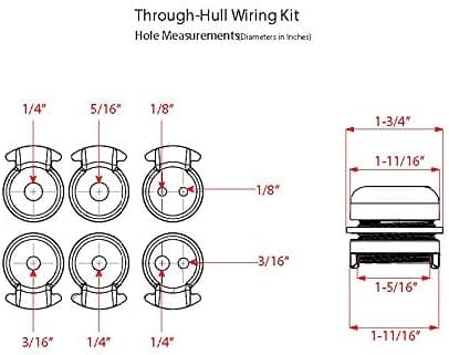 WIlderness Systems Through - Hull Wiring Kit, Kayak Accessories, Wilderness Systems, , , at Festive Water Paddlesports