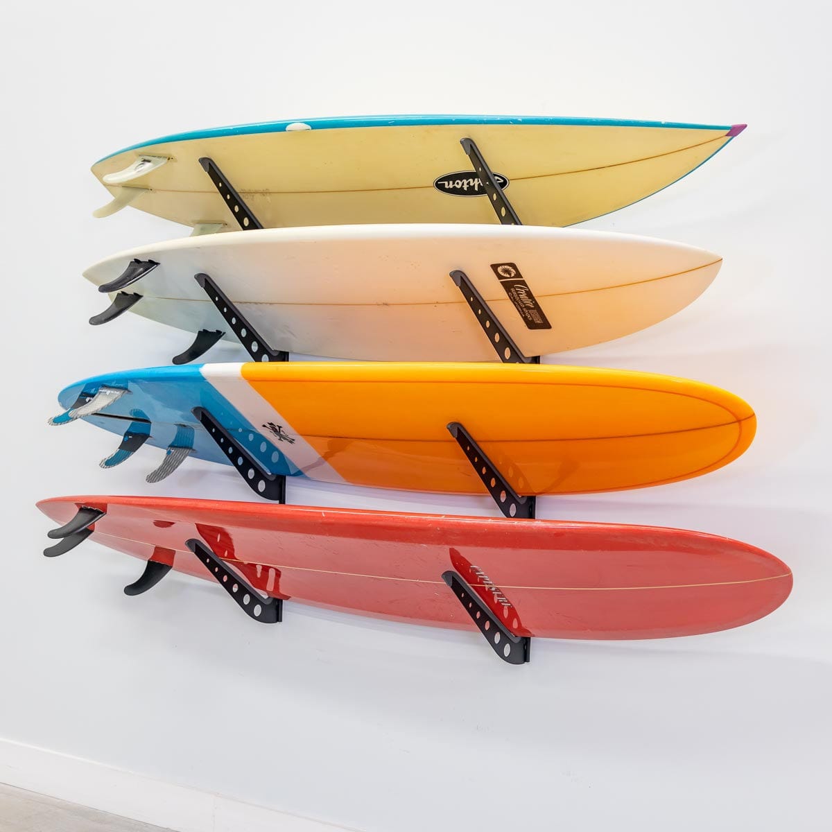 XSR Adjustable Wall Rack | Multi - Use | 4 Levels | Black, Wall Mounted, StoreYourBoard, , , at Festive Water Paddlesports