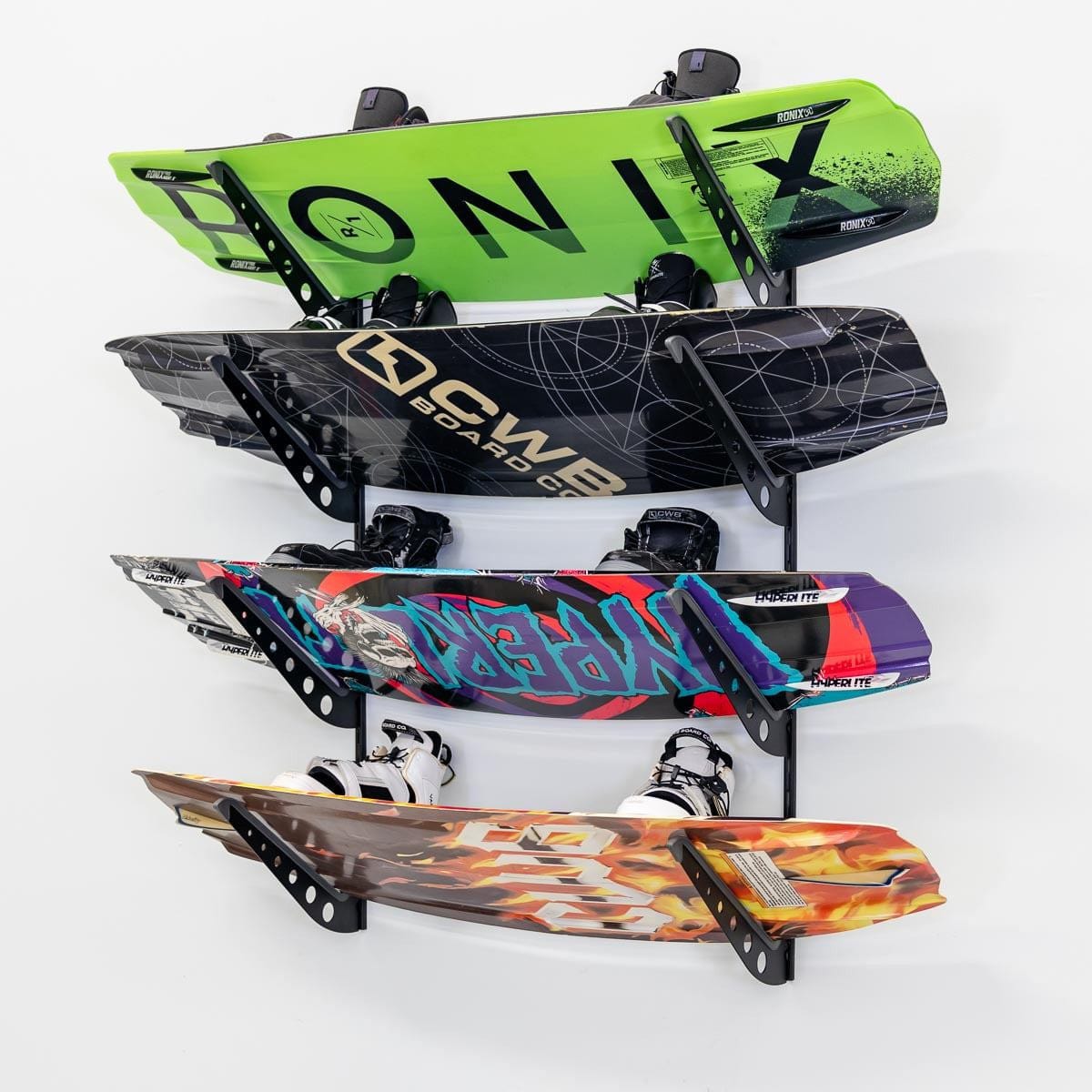 XSR Adjustable Wall Rack | Multi - Use | 4 Levels | Black, Wall Mounted, StoreYourBoard, , , at Festive Water Paddlesports