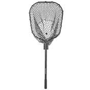YakAttack 16"x19" Landing Net with 24" Telescoping Handle and Rubber Netting, Black, Fishing net, YakAttack, , , at Festive Water Paddlesports