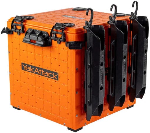 YakAttack BlackPak Pro Kayak Fishing Crate, Kayak Crate, YakAttack, 13" x 13", Orange, at Festive Water Paddlesports