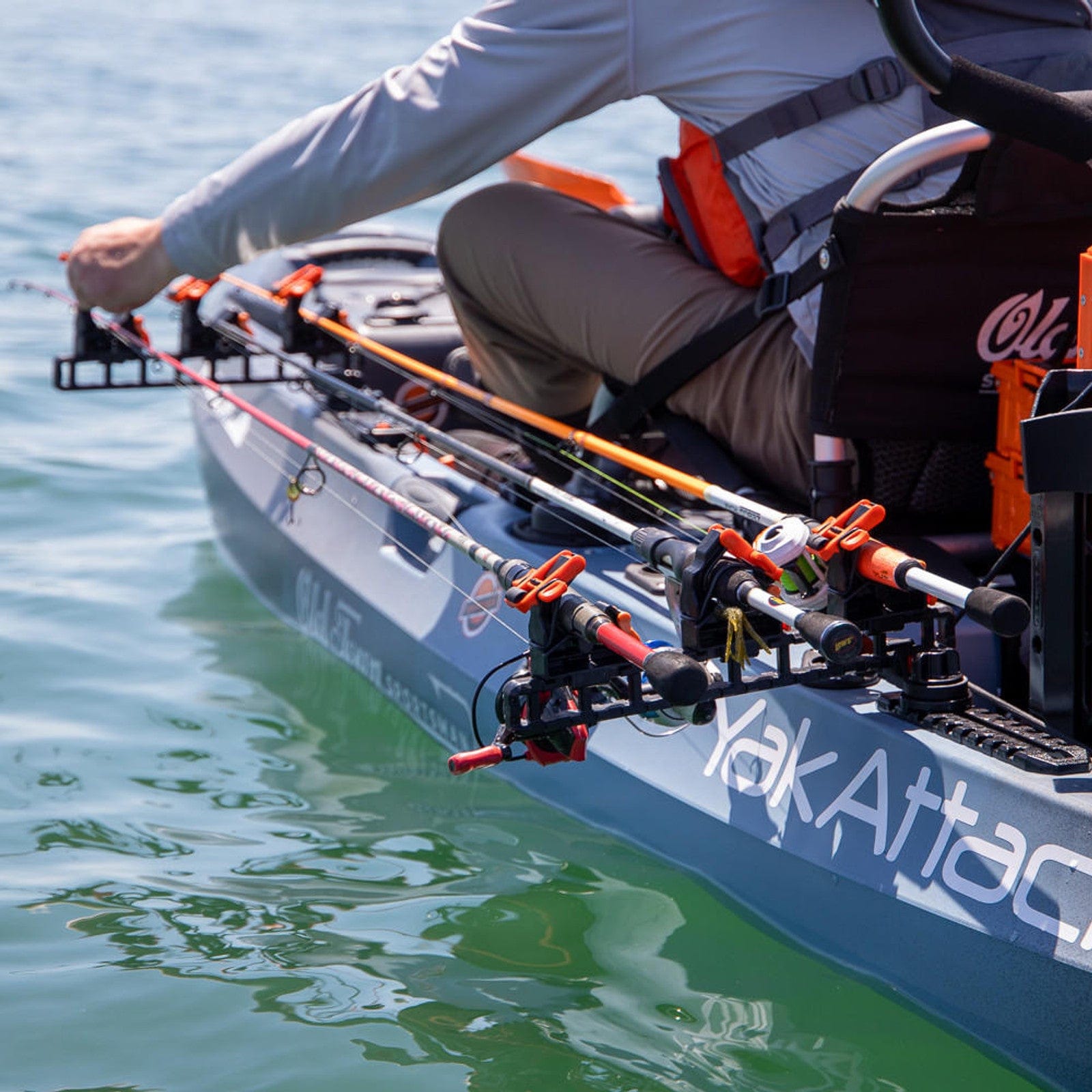 custom fishing kayak accessories Huntury Mounting System - Low Profile Track, Rod Holder, Cup Holder, Anchor Cleats DIY Attachments For Your Reel