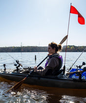 YakAttack VISIFlag Track Mount Kayak Safety Flag, Safety Flag, YakAttack, , , at Festive Water Paddlesports