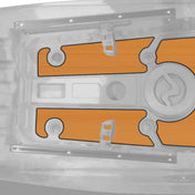 Yellowfin 120 Premium Deck Padding, Accessories, Vibe Kayaks, Black at Festive Water Paddlesports