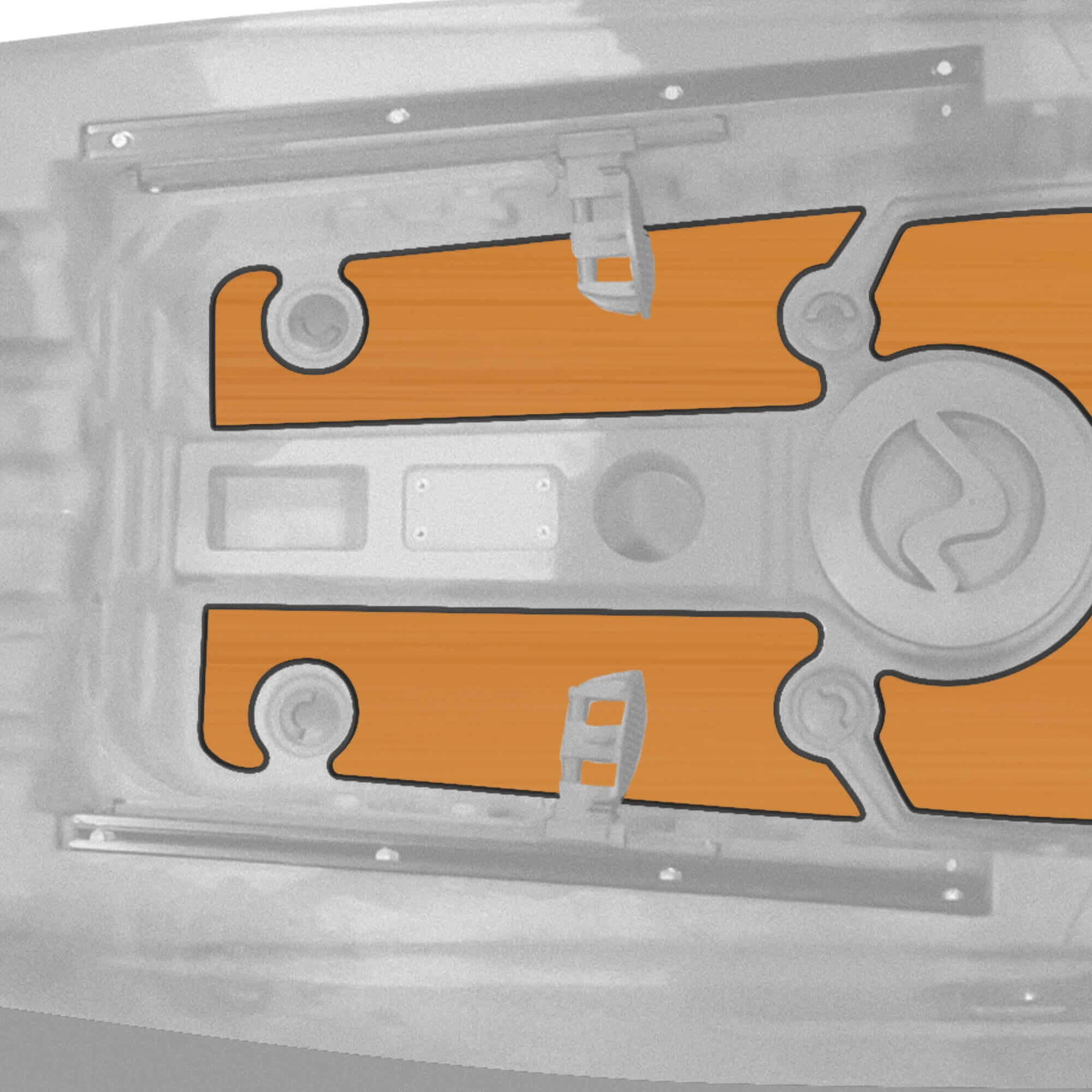 Yellowfin 120 Premium Deck Padding, Accessories, Vibe Kayaks, Black at Festive Water Paddlesports