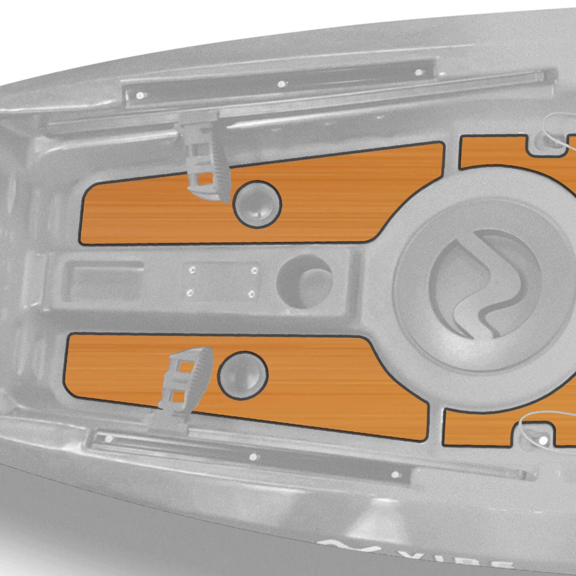 Yellowfin 130T Premium Deck Padding, Accessories, Vibe Kayaks, Black at Festive Water Paddlesports