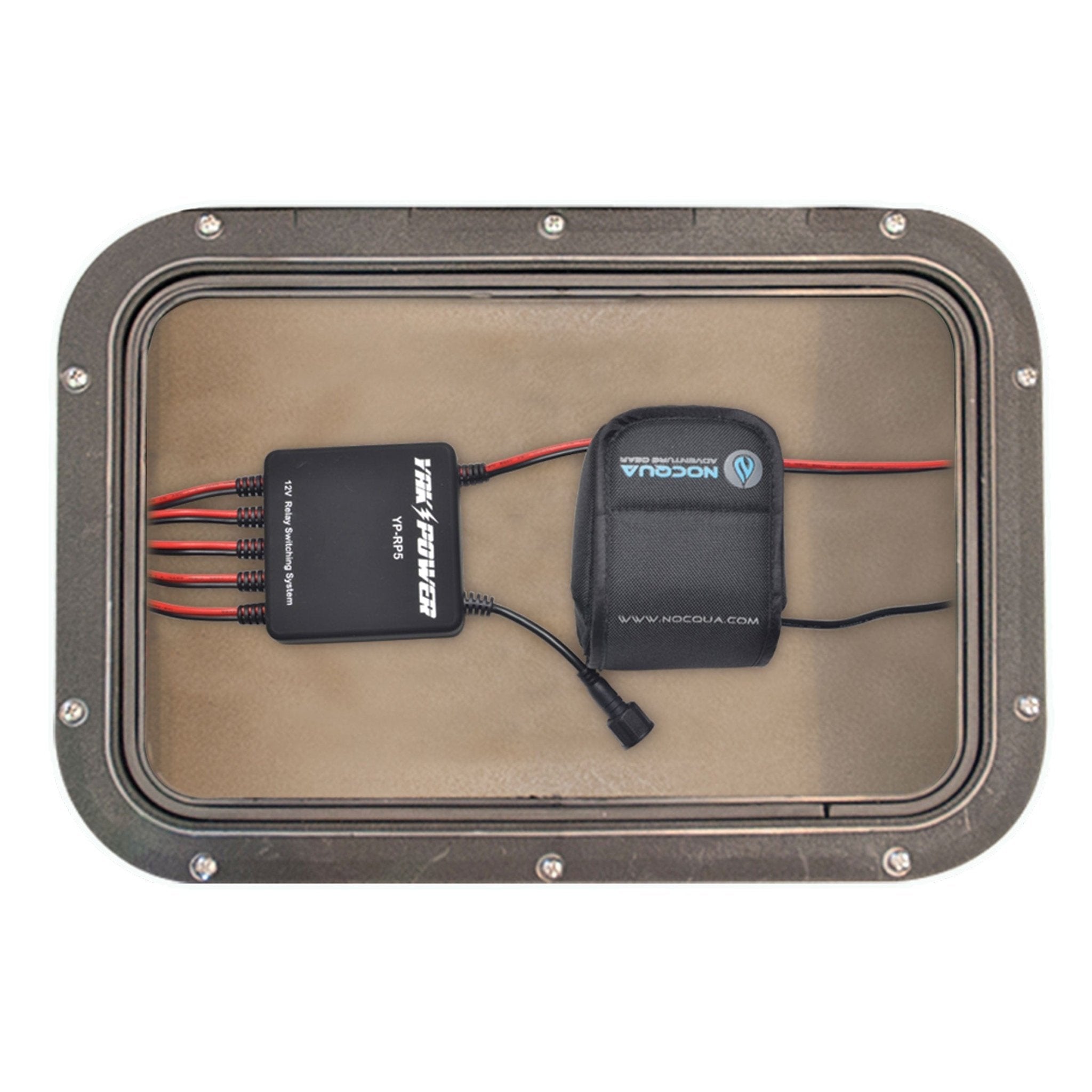 YP - BTP12N 12” Battery Terminal Connector with SAE to NOCQUA Connector, Electronics, Yak Power, , , at Festive Water Paddlesports