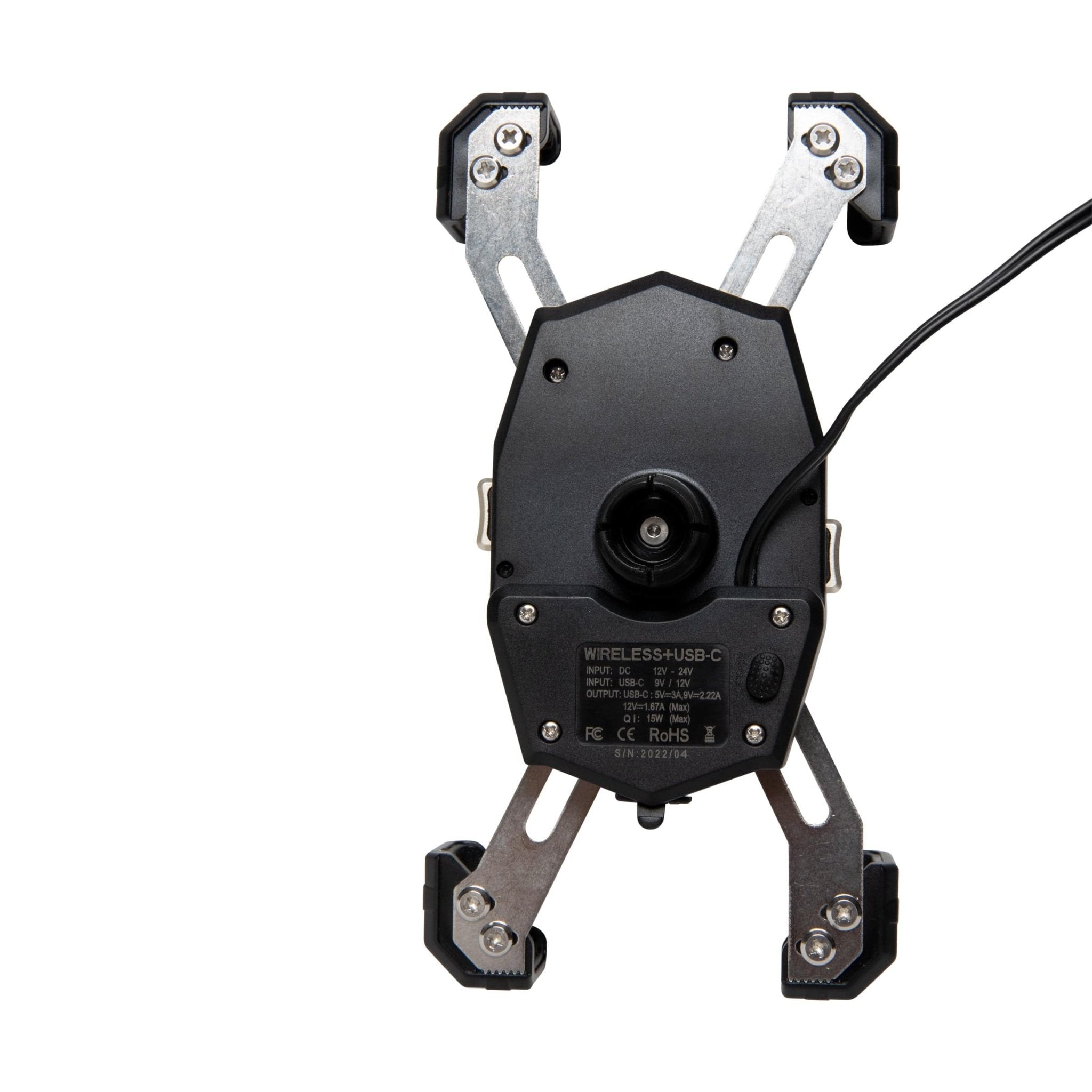 YP - MPWC 12 Volt Mobile Phone Wireless Fast Charger (15W) | One Hand Operation | 360 Degree Adjustable Gooseneck Action Mount, , Yak Power, , , at Festive Water Paddlesports