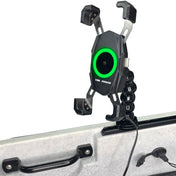 YP - MPWC 12 Volt Mobile Phone Wireless Fast Charger (15W) | One Hand Operation | 360 Degree Adjustable Gooseneck Action Mount, , Yak Power, , , at Festive Water Paddlesports