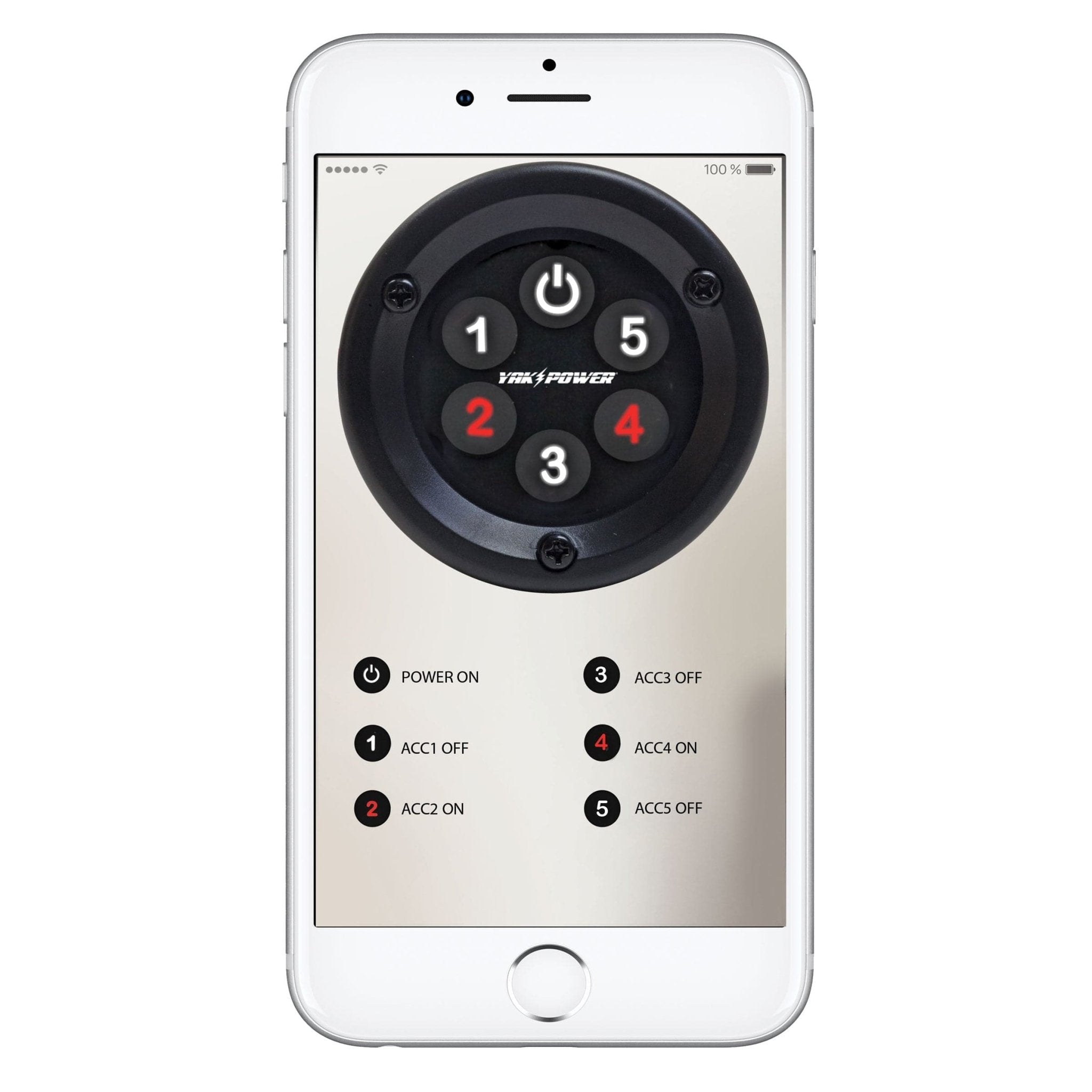 YP - RP5W - OR Five Circuit Wireless Digital Switching System with Steering Wheel Control, Electronics, Yak Power, , , at Festive Water Paddlesports