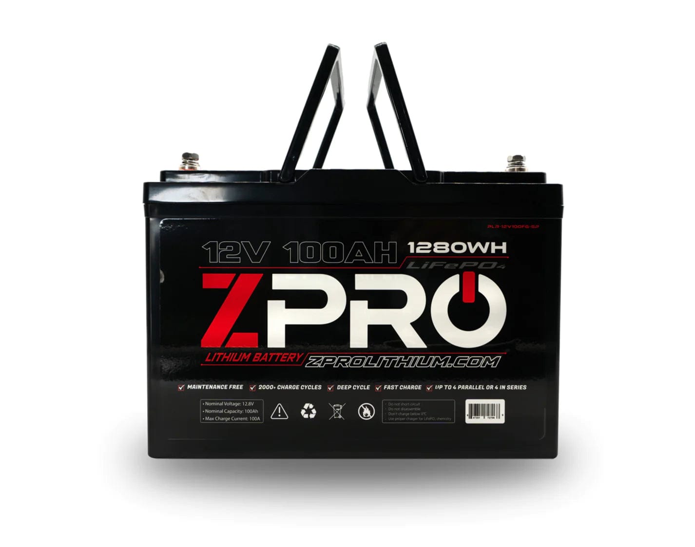 ZPro 12v 100ah Lithium Battery, Battery, ZPro, , , at Festive Water Paddlesports