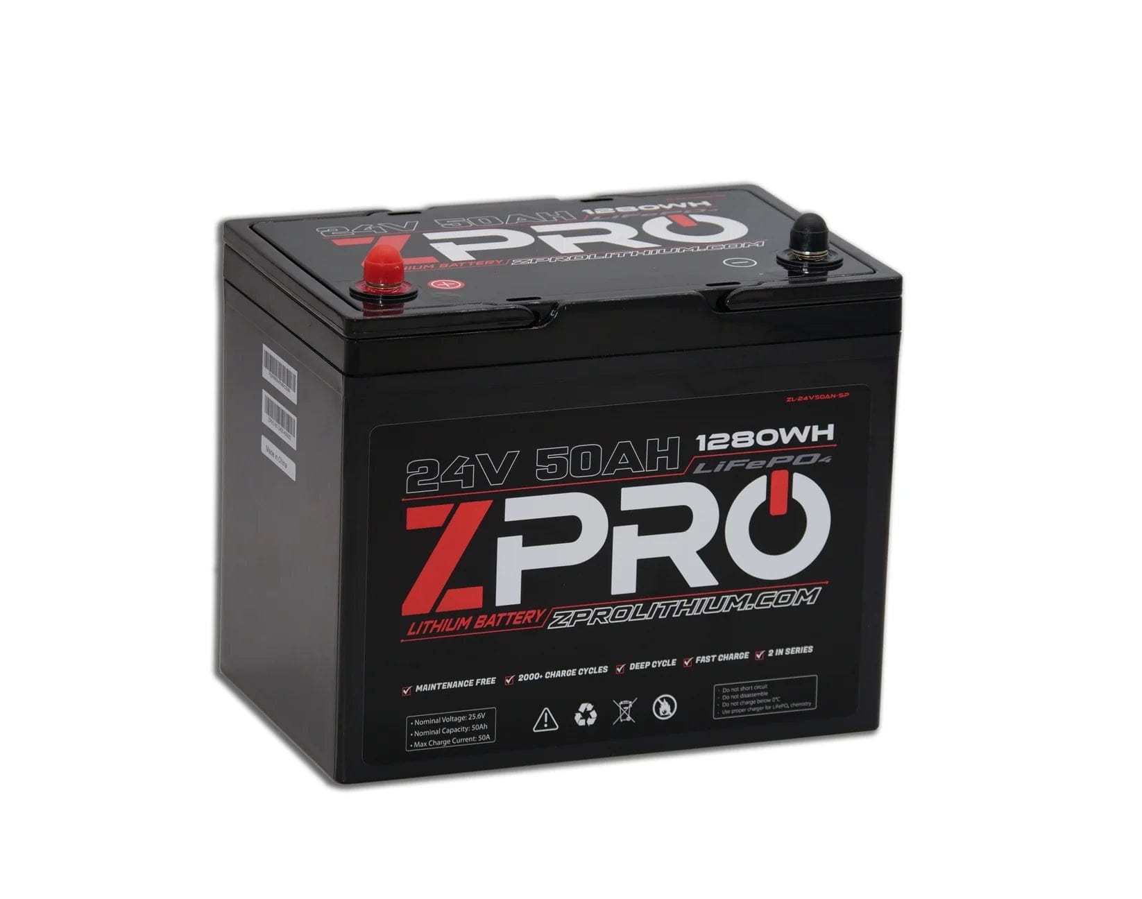 Zpro 24v 50ah Lithium Battery, Lithium Battery, ZPro, , , at Festive Water Paddlesports