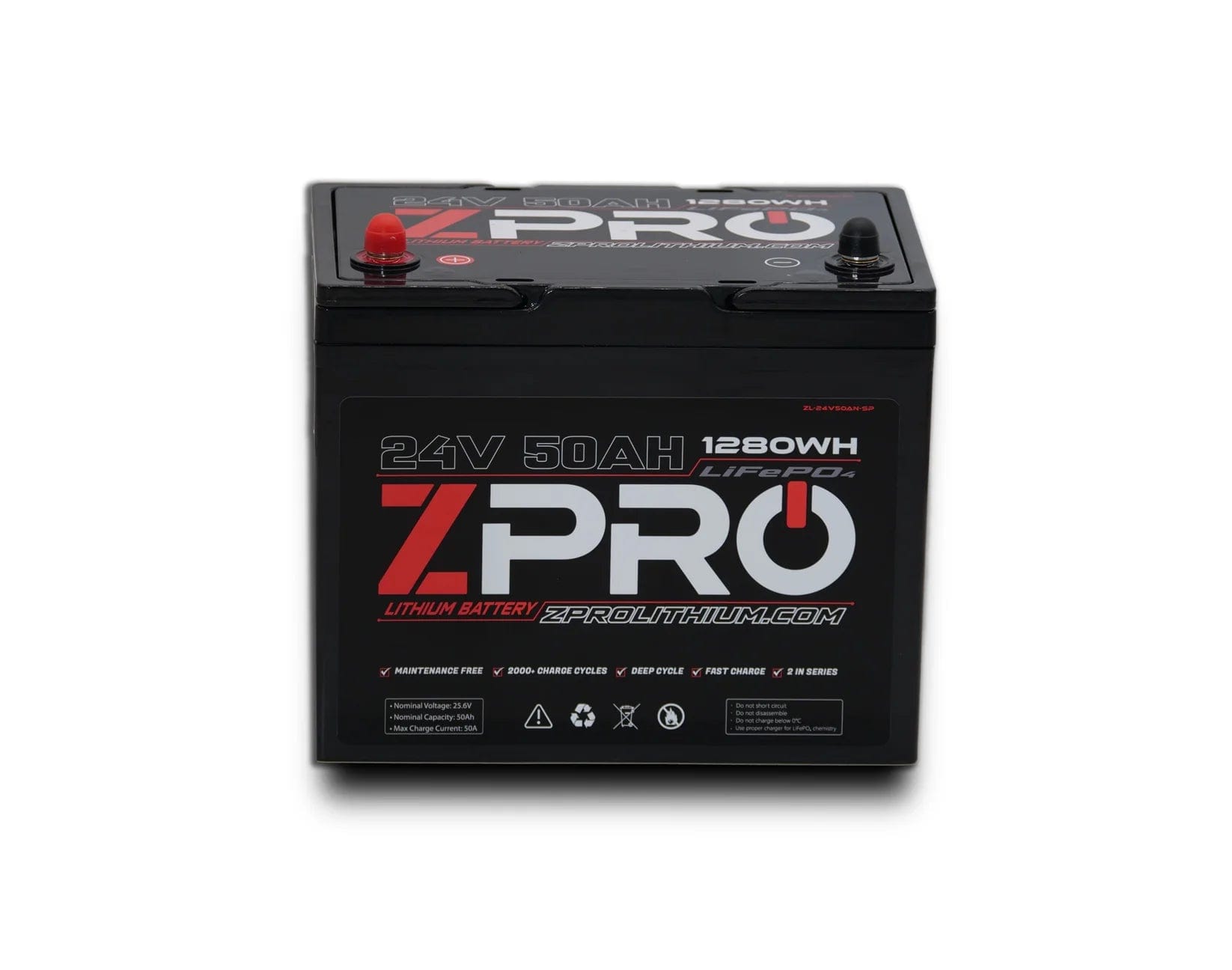 Zpro 24v 50ah Lithium Battery, Lithium Battery, ZPro, , , at Festive Water Paddlesports