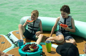BOTE Inflatable Dock Hangout 120 - Festive Water