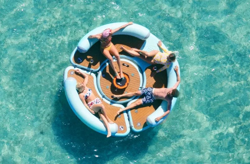 BOTE Inflatable Dock Hangout 240 - Festive Water