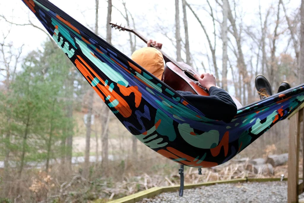 ENO DoubleNest Print Hammock - Festive Water