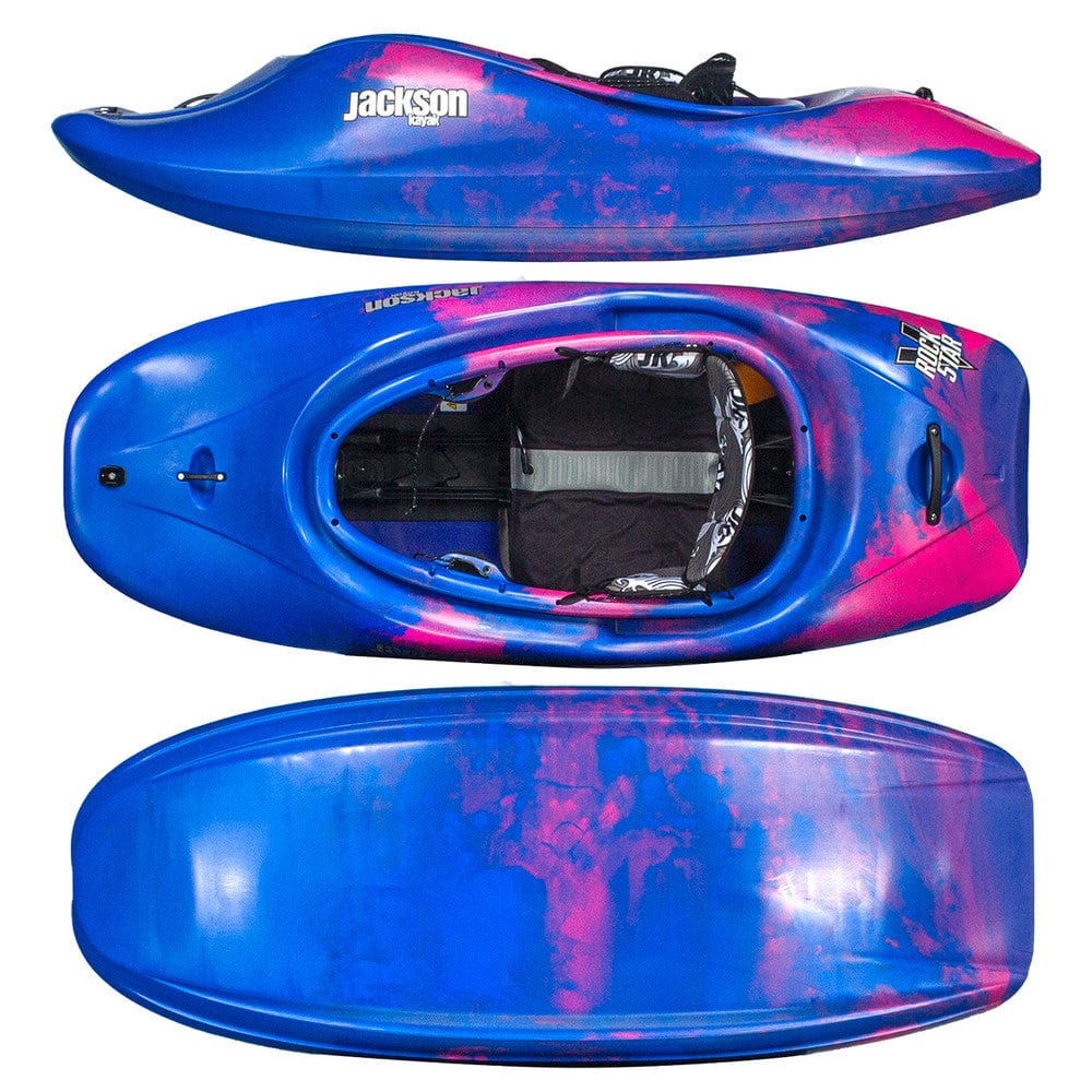 Jackson Kayak Rockstar V Playboat Whitewater Kayak, Whitewater Kayak, Jackson Kayak, Small, Cotton Candy, at Festive Water Paddlesports