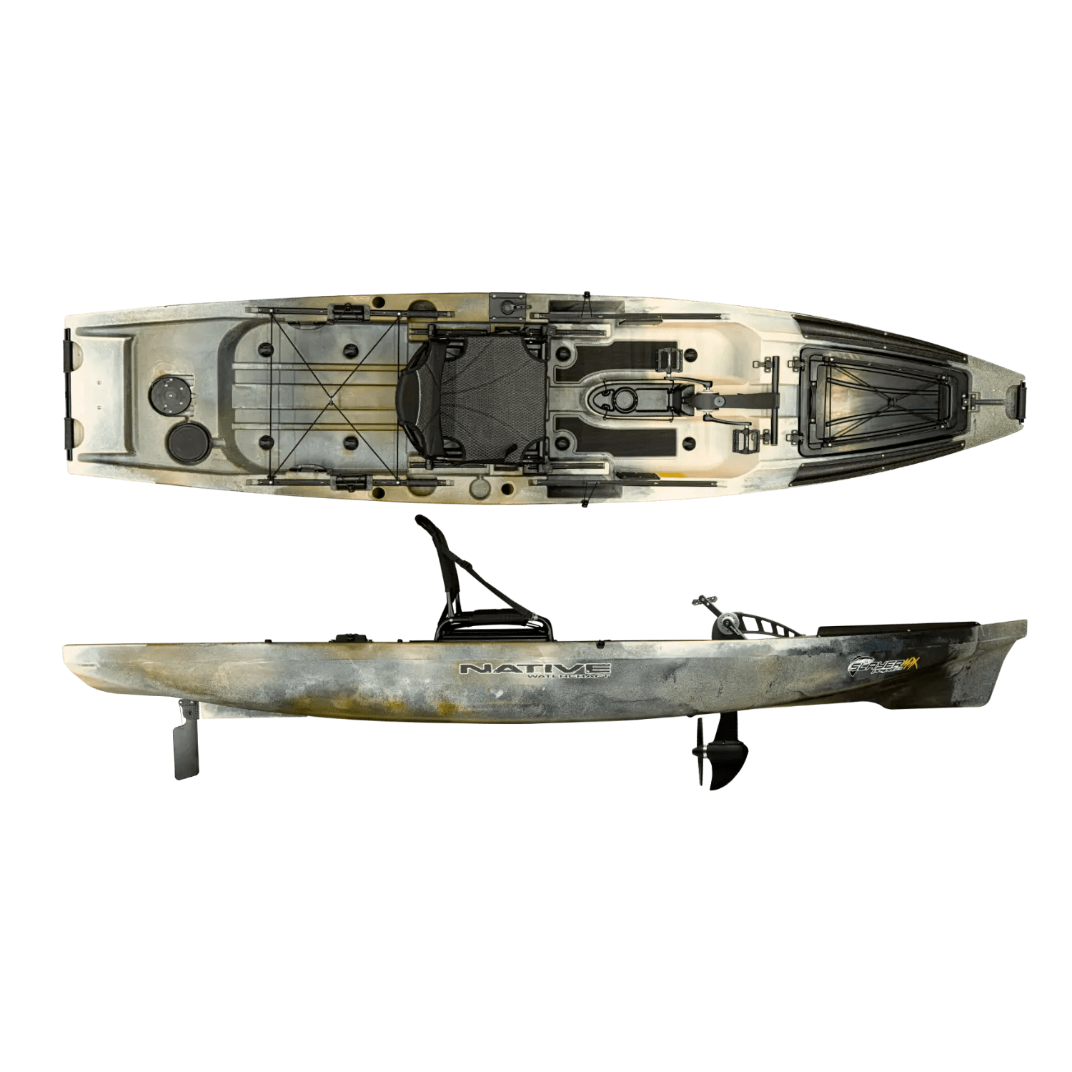 Native Slayer Propel Max 12.5 Pedal Kayak, Fishing Kayak, Native Watercraft, Hidden Oak, , at Festive Water Paddlesports