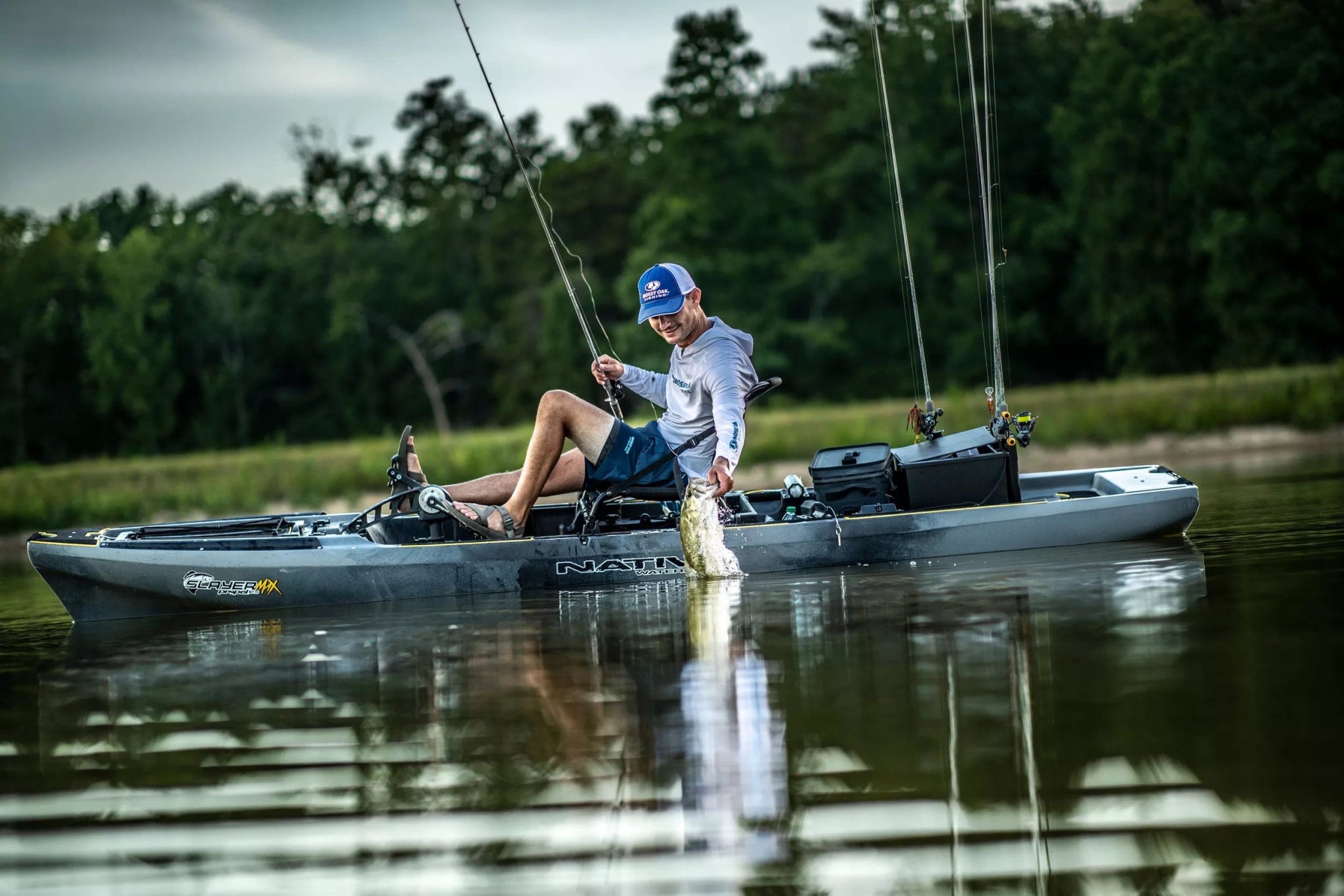 Native Slayer Propel Max 12.5 Pedal Kayak, Fishing Kayak, Native Watercraft, Hidden Oak, , at Festive Water Paddlesports