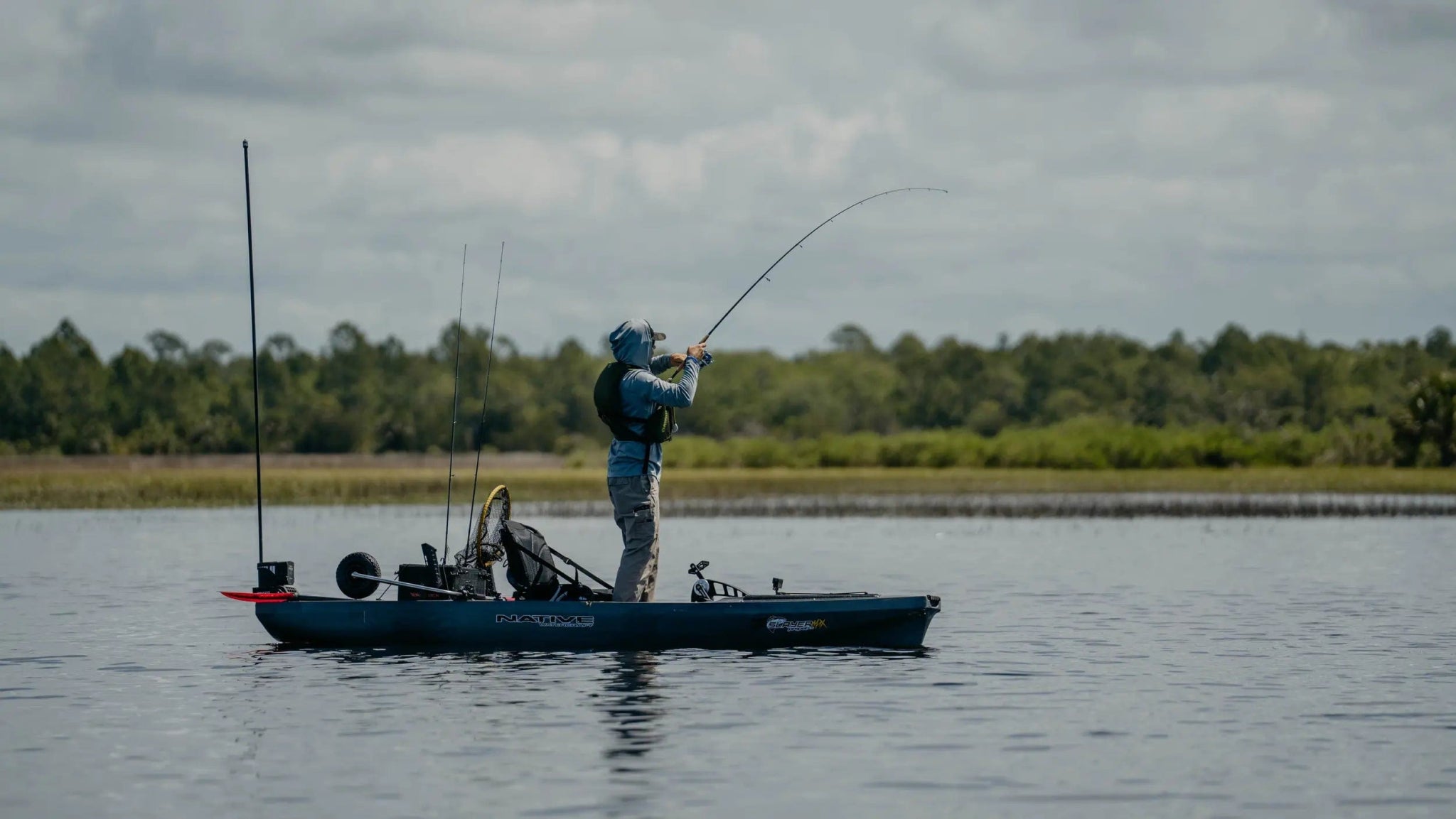 Native Slayer Propel Max 12.5 Pedal Kayak, Fishing Kayak, Native Watercraft, Hidden Oak, , at Festive Water Paddlesports